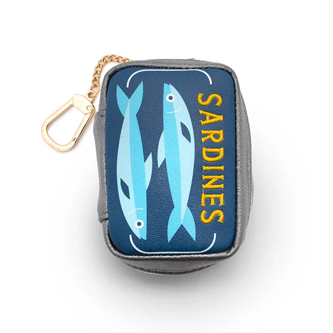 2-in-1 Bag Charm & Shopping Bag - Canned Sardine