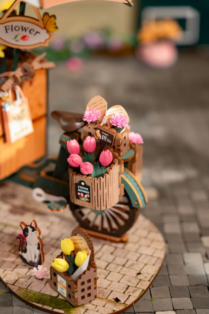 3D Wooden Puzzle: Blossom Cart - Image 5