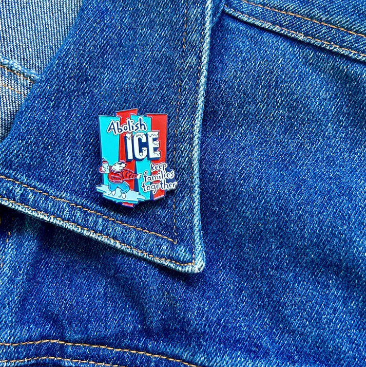Abolish Ice Enamel Pin - Image 3