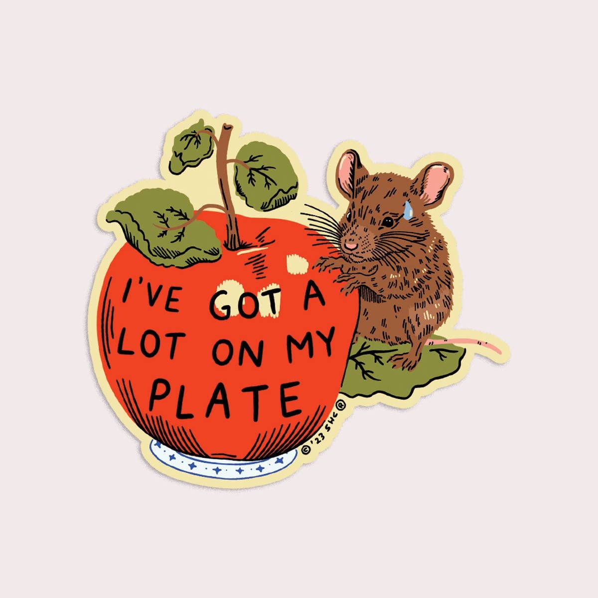Alot On My Plate Sticker