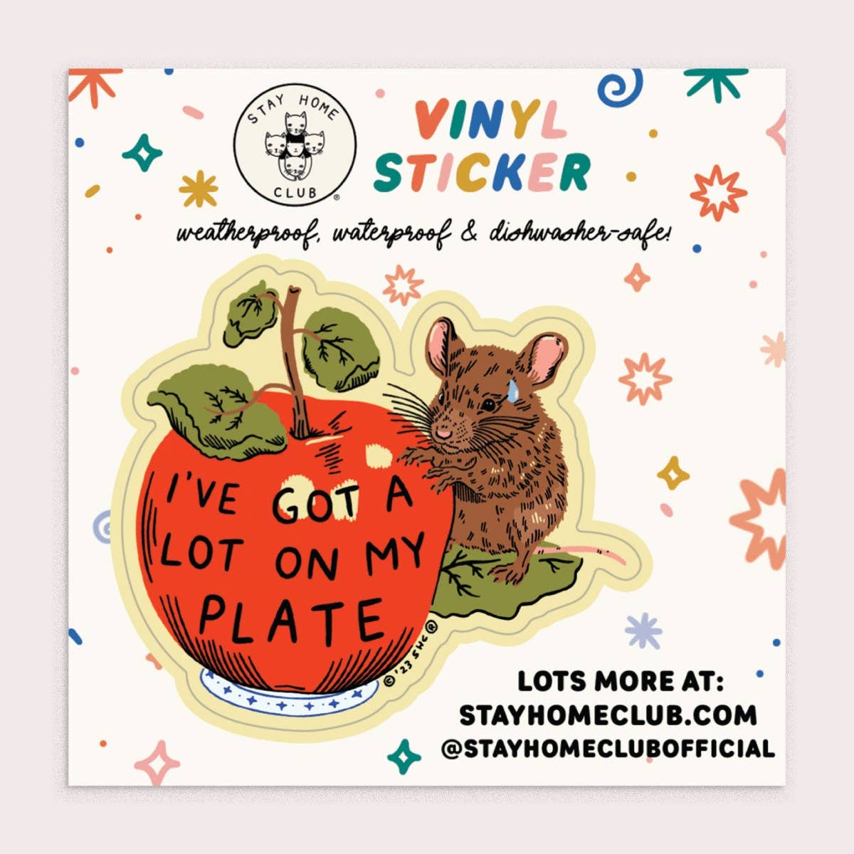 Alot On My Plate Sticker - Image 2