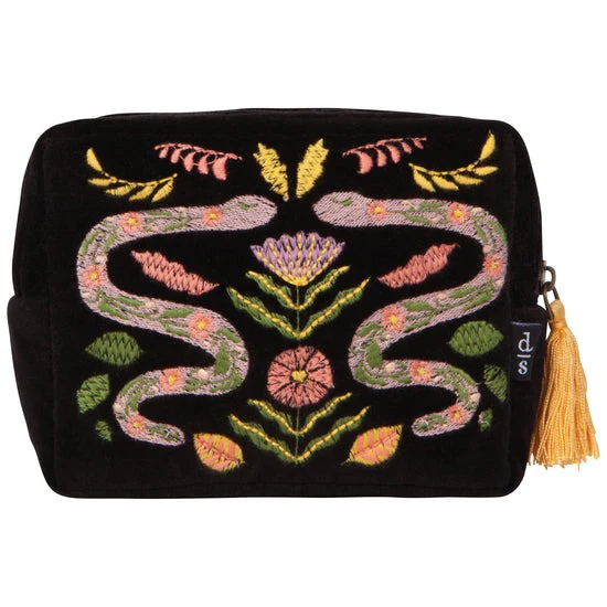Amulet Snake Embroidered Pouch