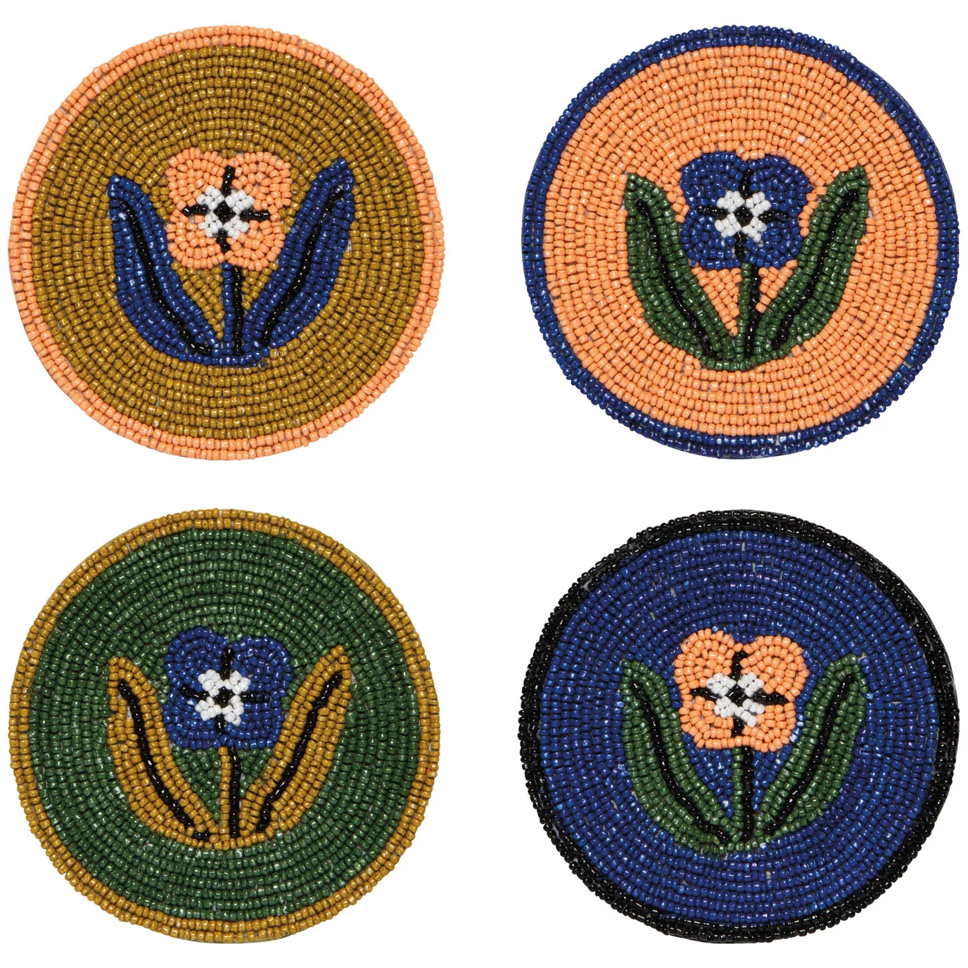 Beaded Coaster Set of 4 - Teppi