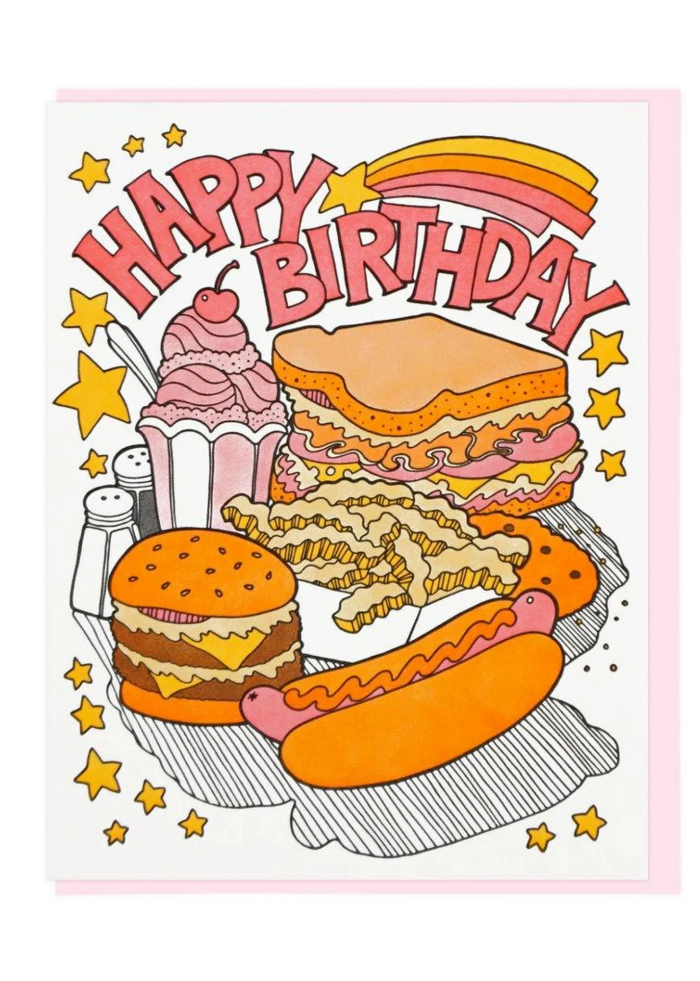 Birthday Fast Food Card