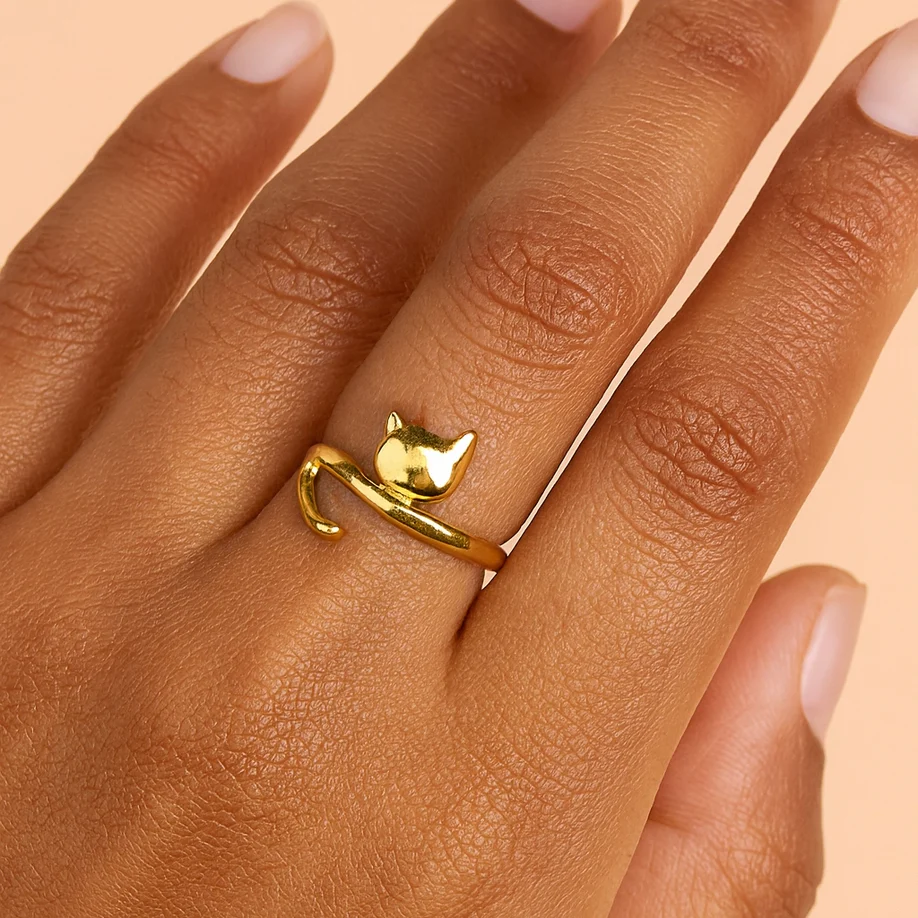 Cat Tails Ring- 18K Gold Plated