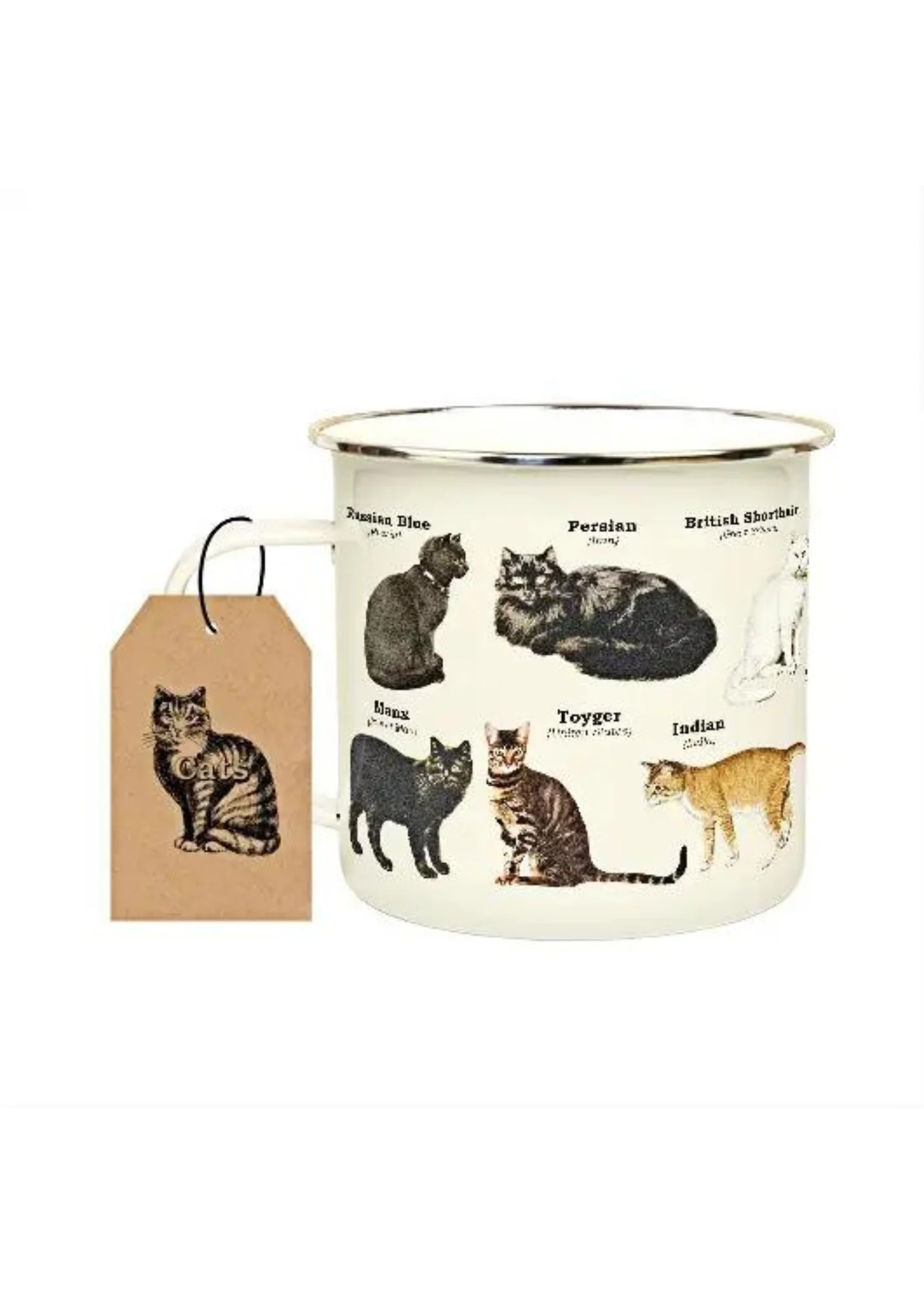 Cats Enamel Mug