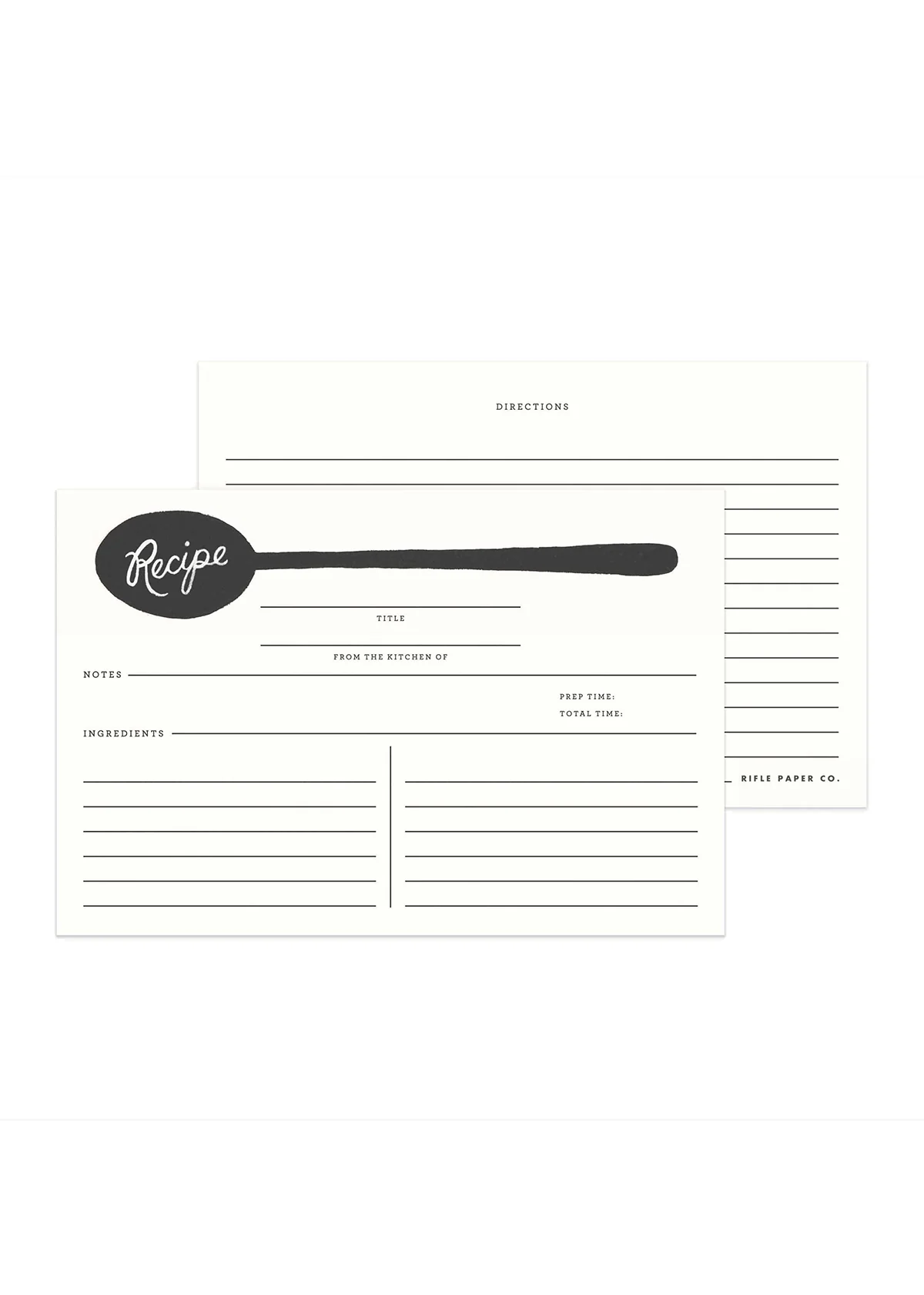 Charcoal Spoon Recipe Card