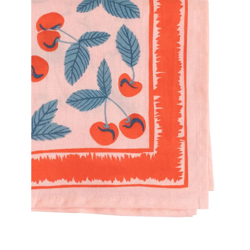 Cherry Screenprint Bandana - 22" - Image 5