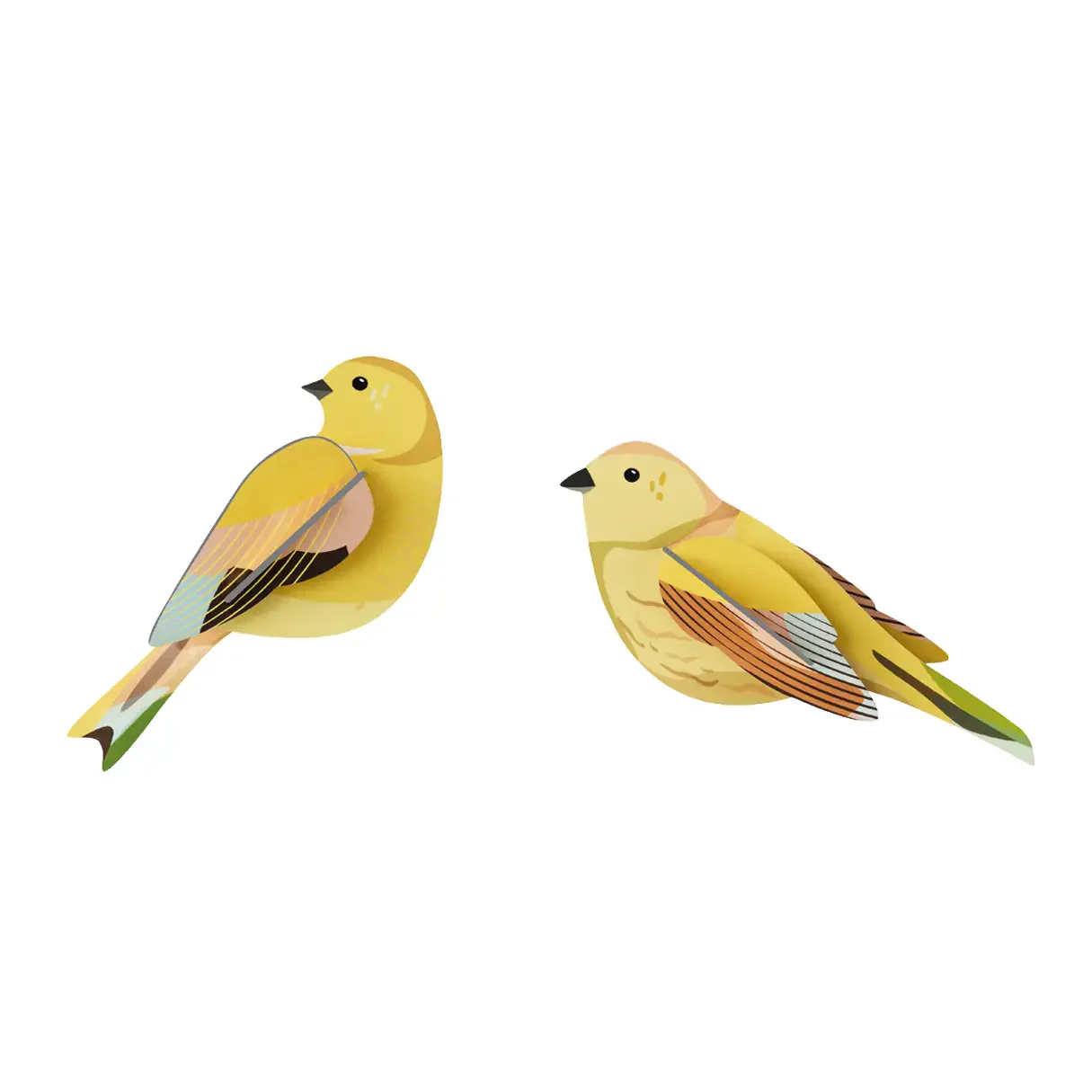 Citrinella Bird Pair 3D Kit