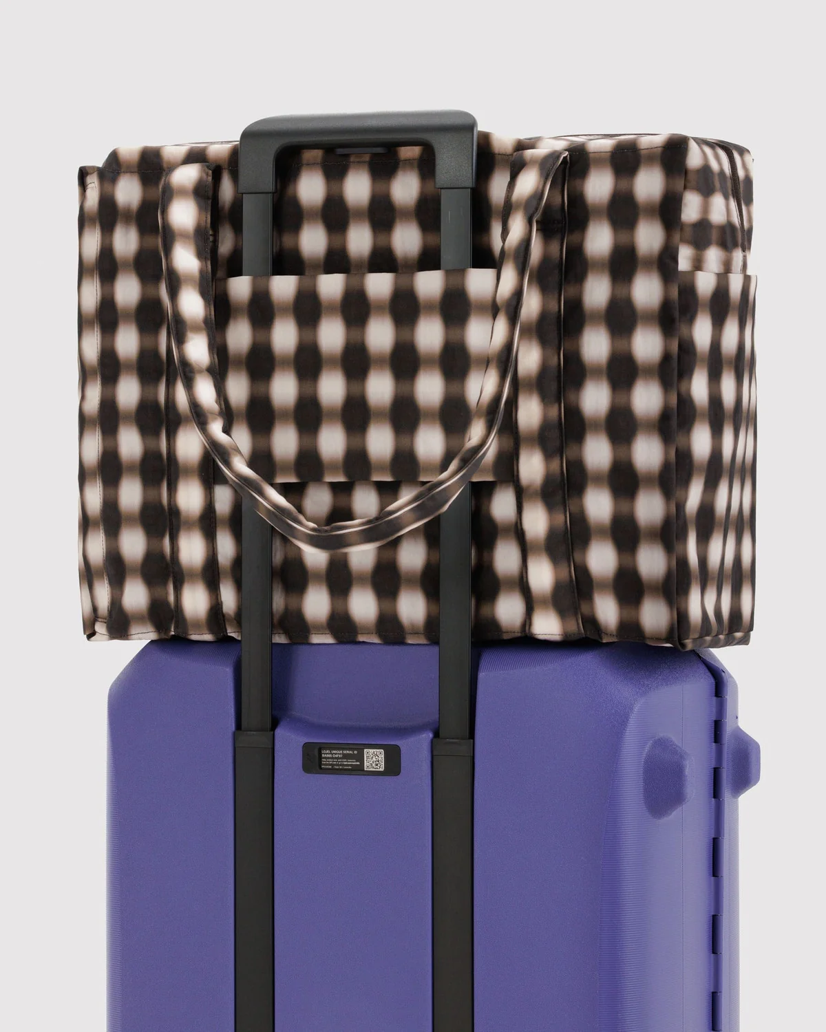 Cloud Carry On - Blurred Gingham Brown - Image 5