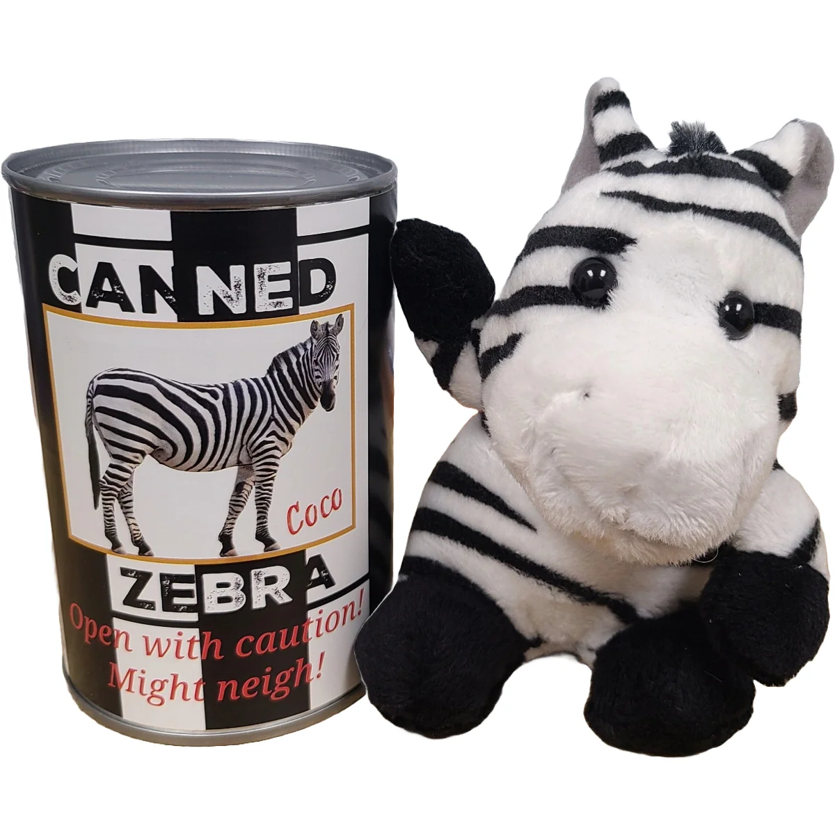 Coco the Canned Zebra