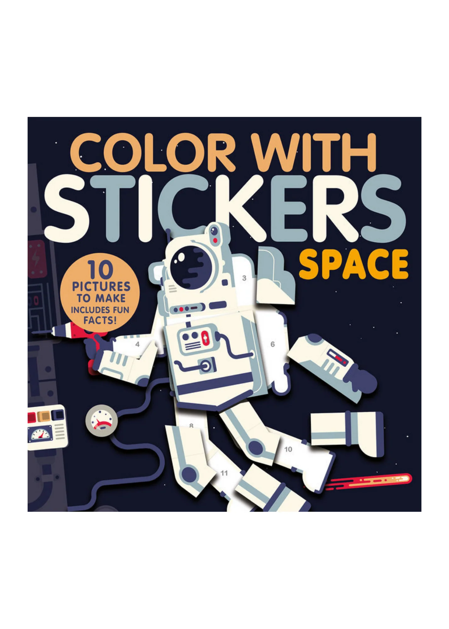 Color With Stickers: Space