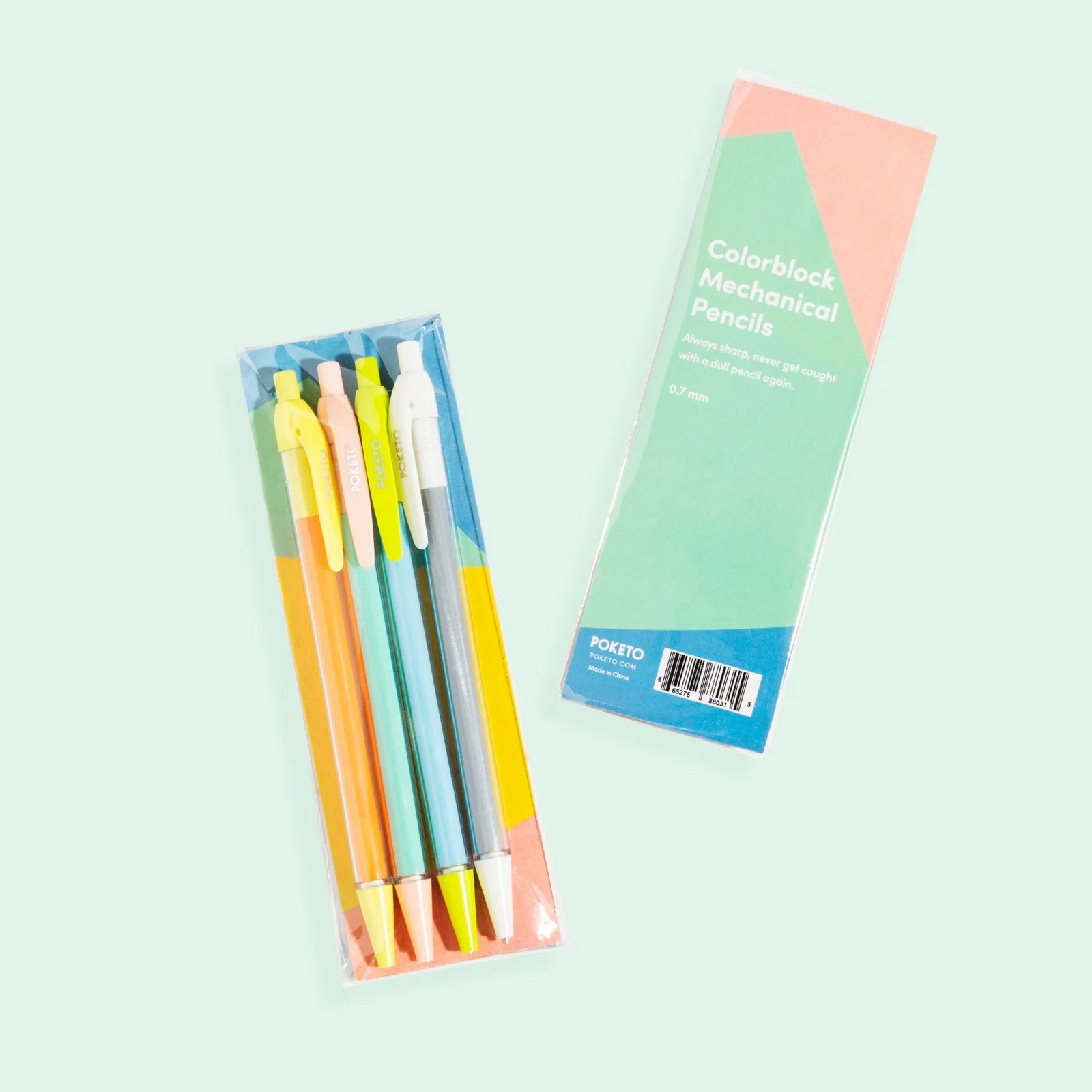 Colorblock Mechanical Pencil Set - Image 3