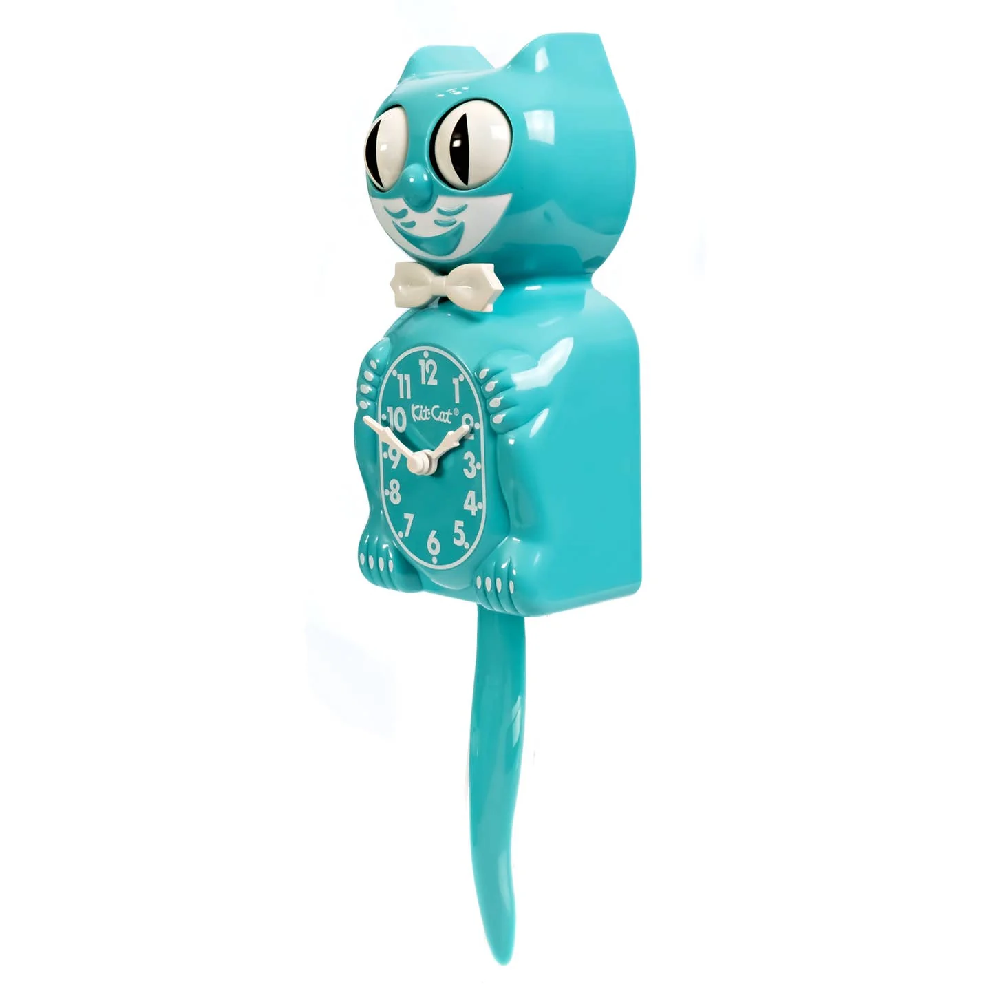 Kit Cat Clock- Colors Vibrant Blue Turquoise - Image 3
