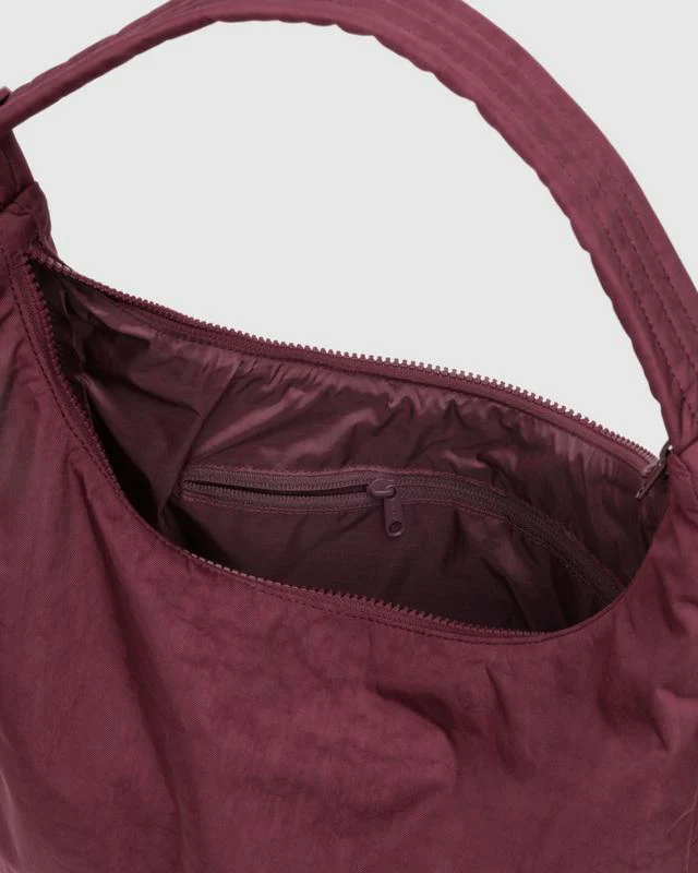 Nylon Shoulder Bag- Mahogany - Image 2