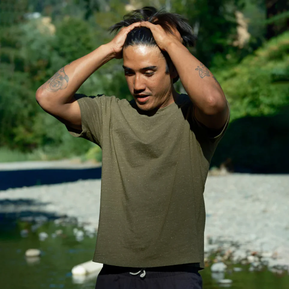 Cosmos Tee - Dark Mash Green - Image 3