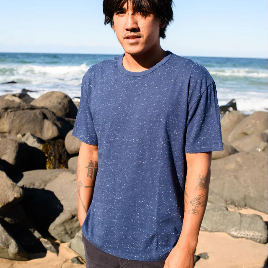 Cosmos Tee  - Navy Indigo - Image 4