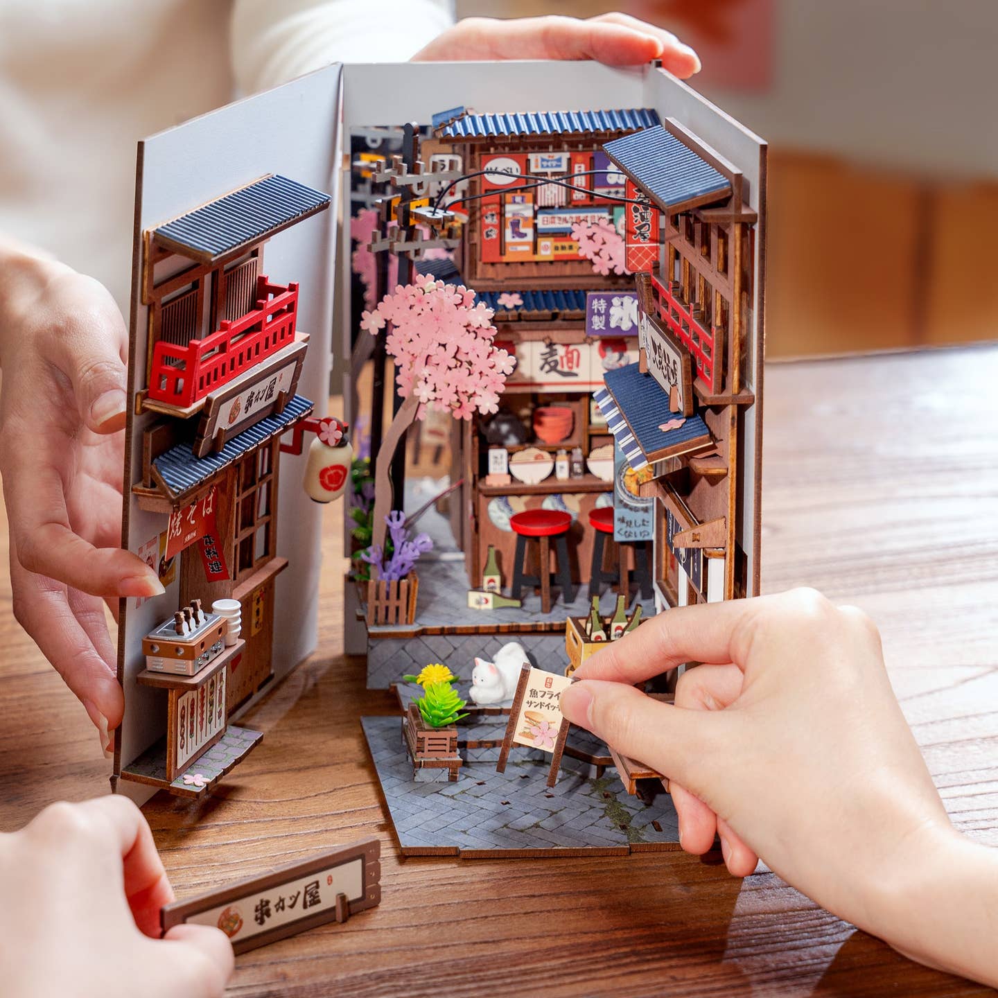 DIY Book Nook Kit- Sakura Wine Alley - Image 3