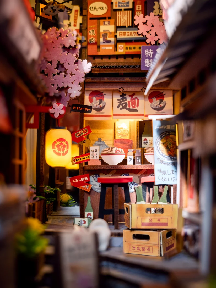 DIY Book Nook Kit- Sakura Wine Alley - Image 5