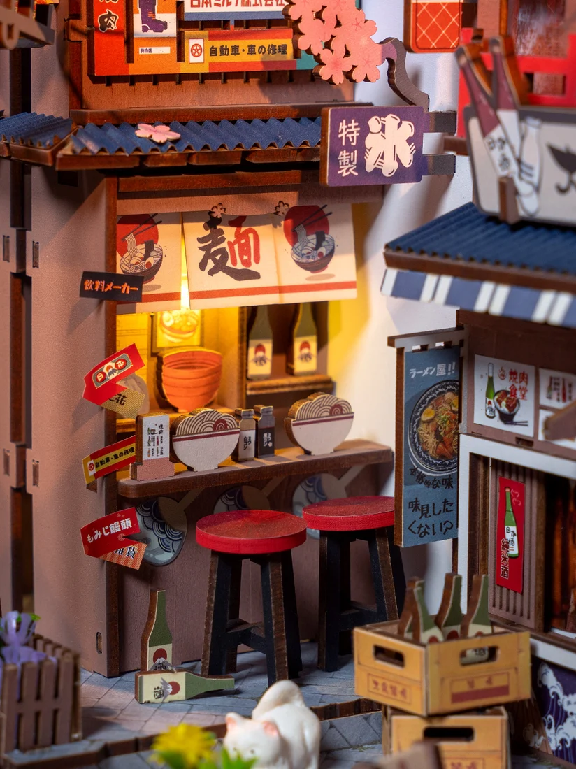 DIY Book Nook Kit- Sakura Wine Alley - Image 7