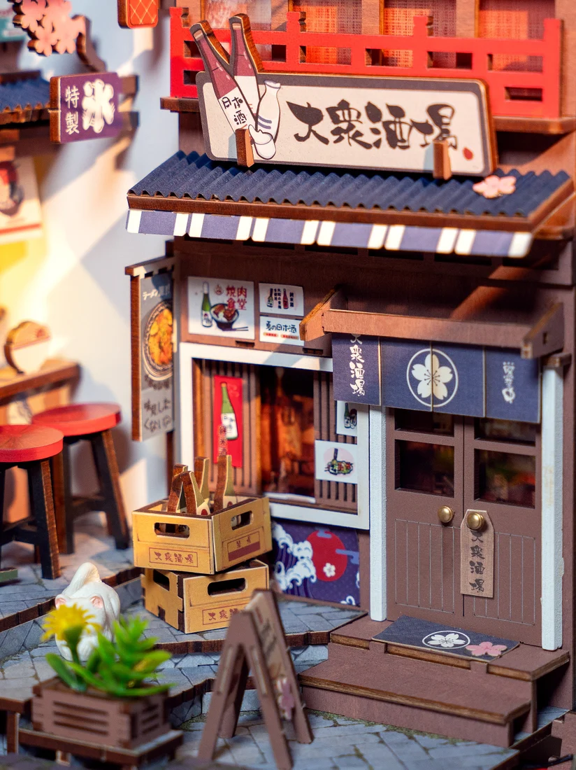 DIY Book Nook Kit- Sakura Wine Alley - Image 8