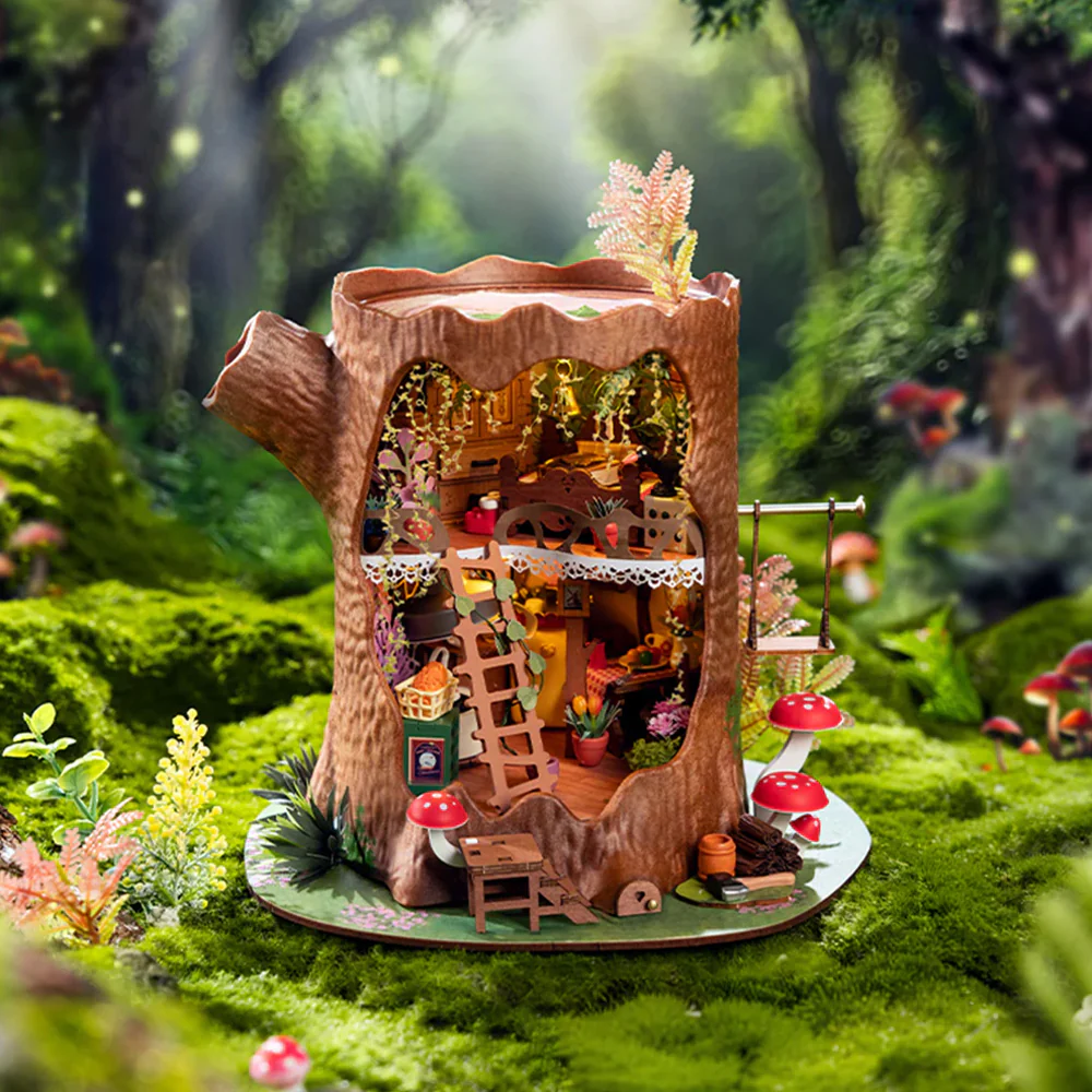 DIY Miniature House Kit: Fairytale Tree House - Image 2