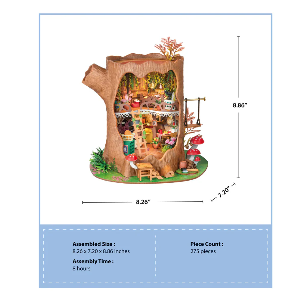 DIY Miniature House Kit: Fairytale Tree House - Image 5