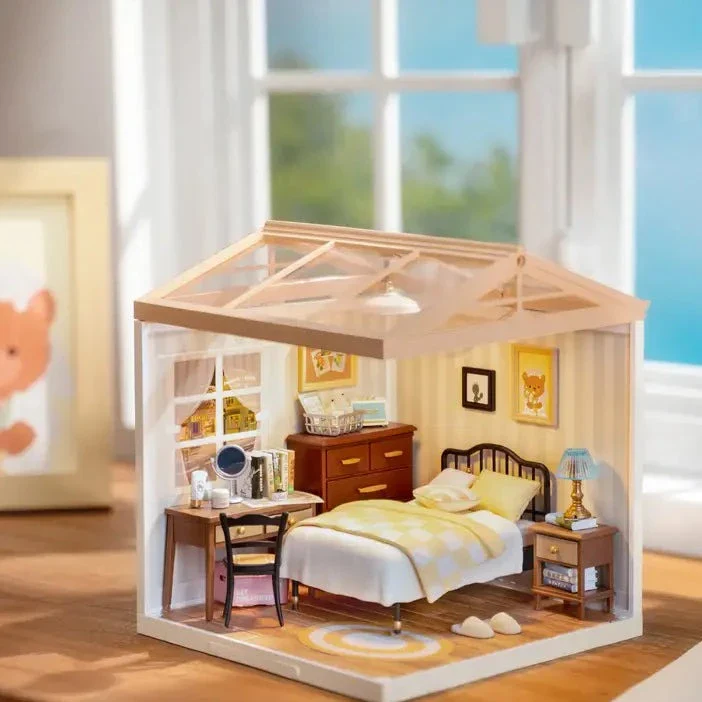 Diy Miniature House Kit: Sweet Dream Bedroom
