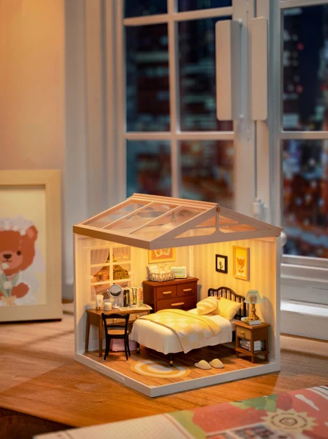 Diy Miniature House Kit: Sweet Dream Bedroom - Image 3