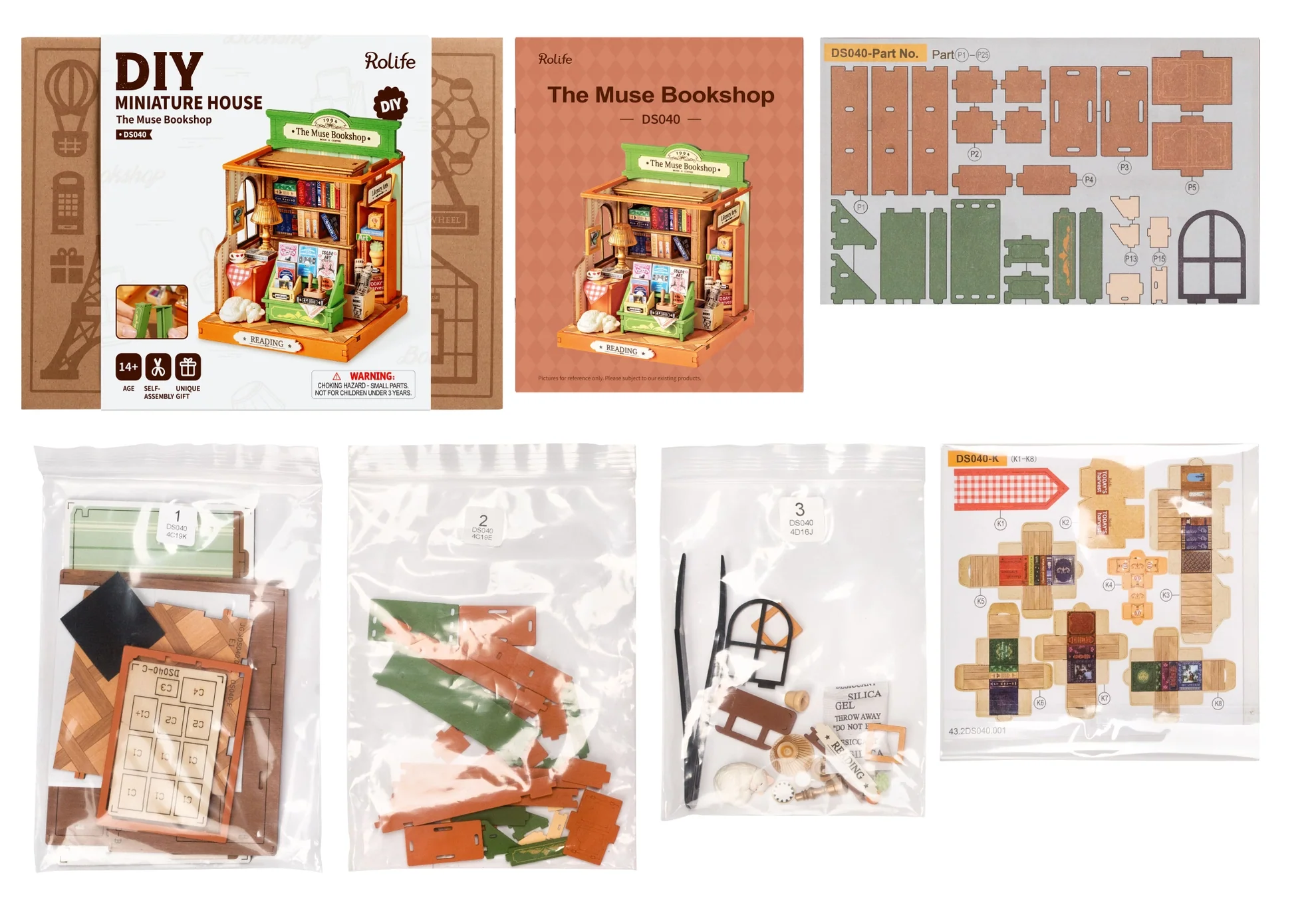 DIY Miniature House Kit: The Muse Bookshop - Image 2