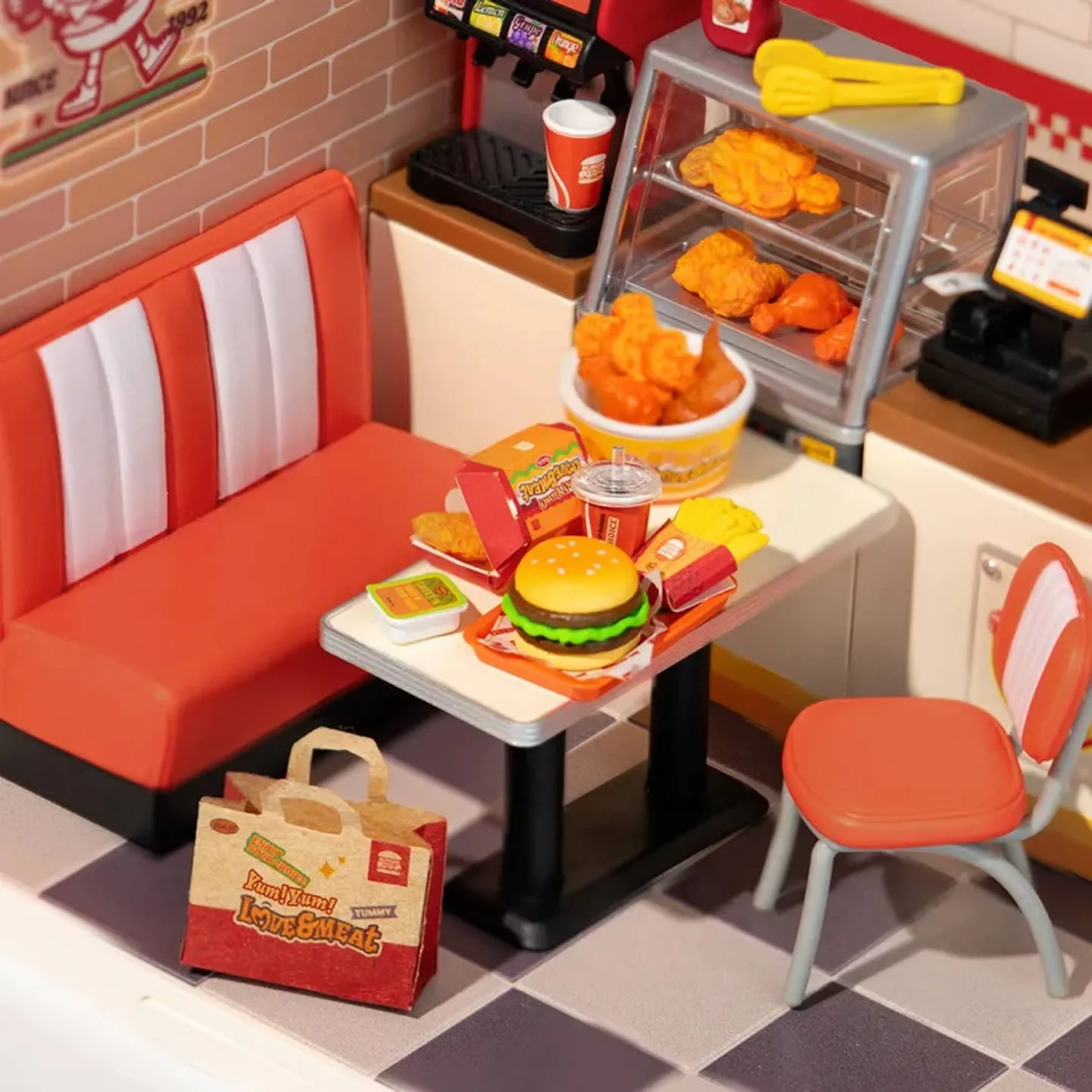 DIY Miniature House Kit: Yum Yum Burgers - Image 3