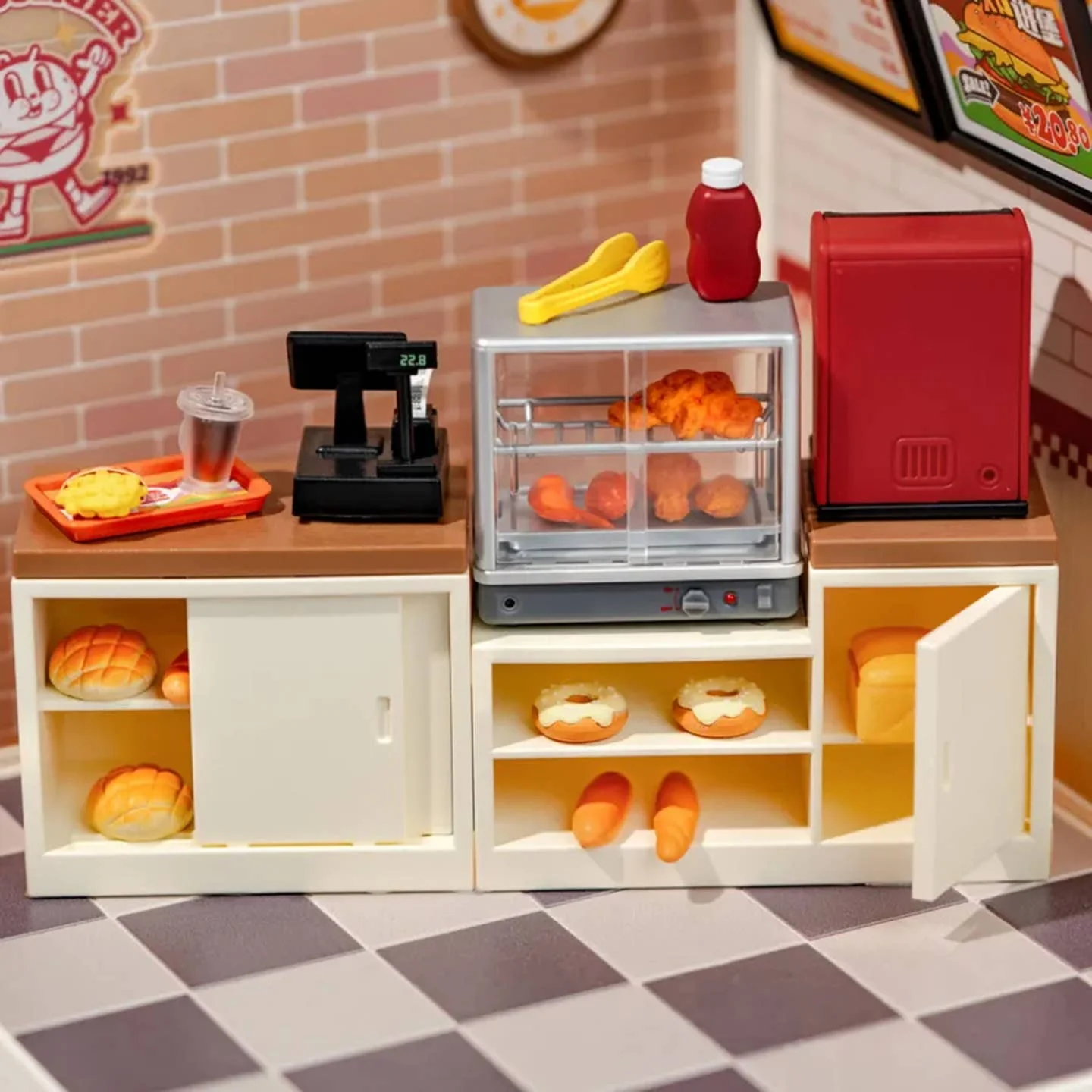 DIY Miniature House Kit: Yum Yum Burgers - Image 4