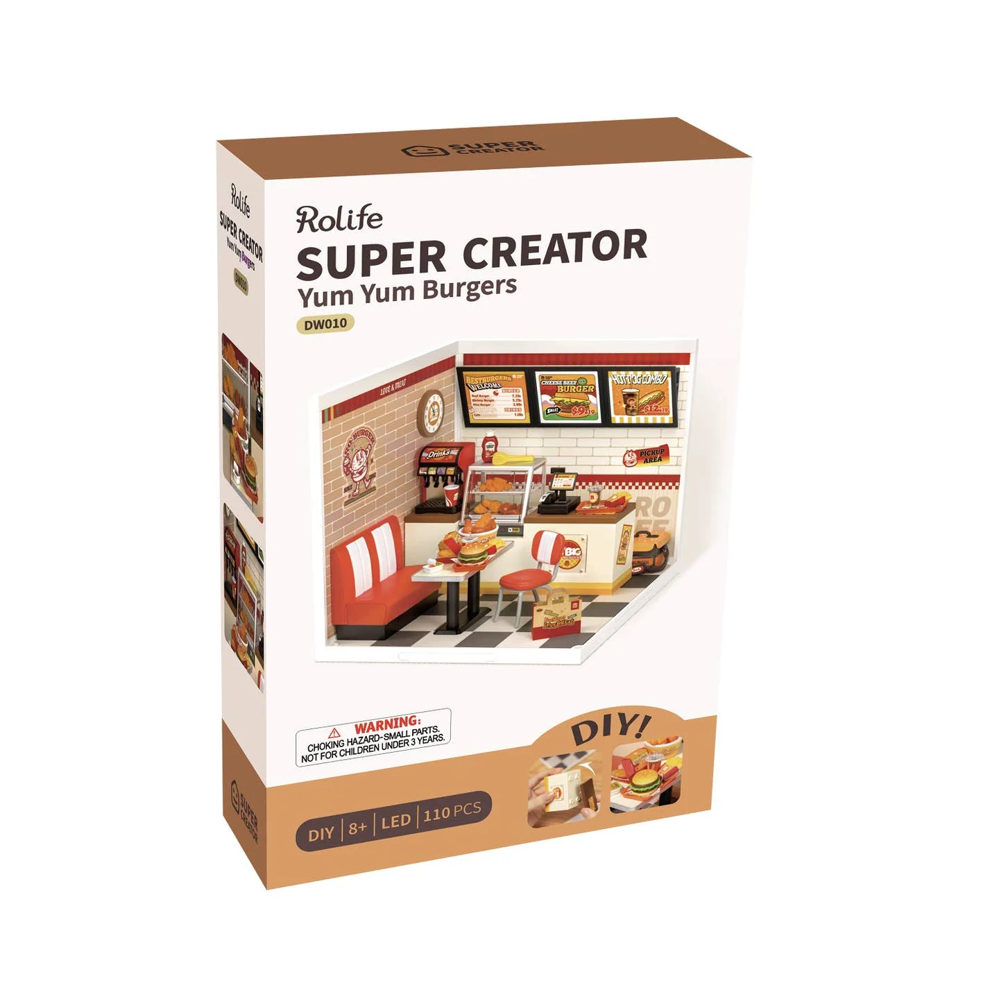 DIY Miniature House Kit: Yum Yum Burgers - Image 5