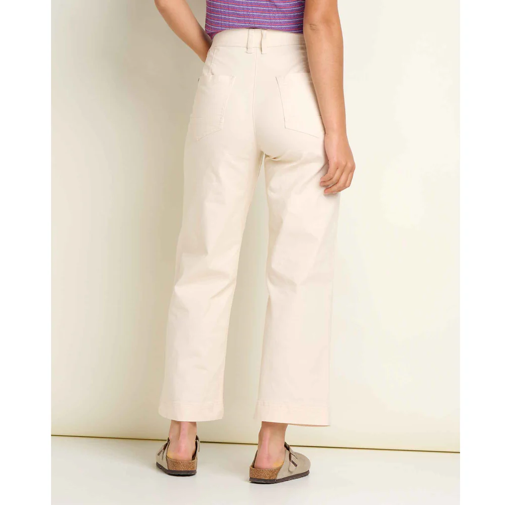 Earthworks Wide Leg Crop Pant - Salt - Image 2