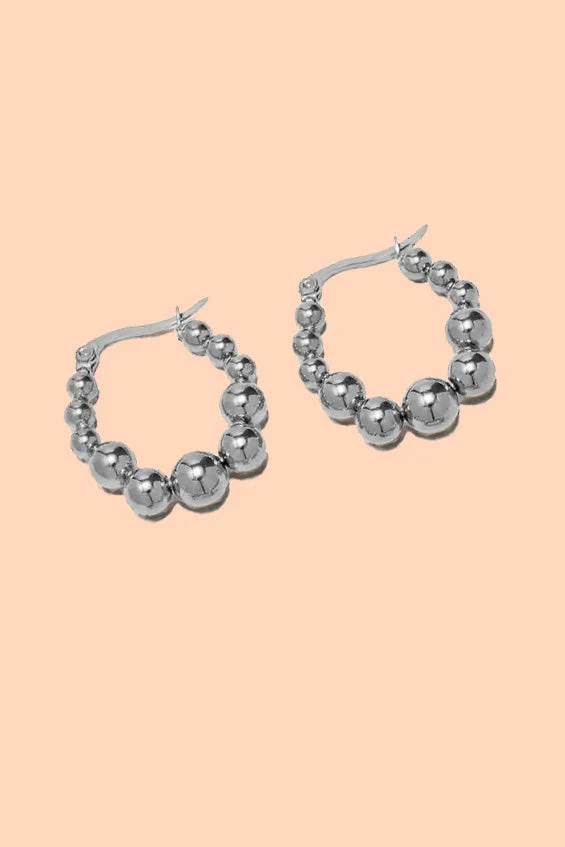 Elio Hoops - Stainless Steel - Image 2