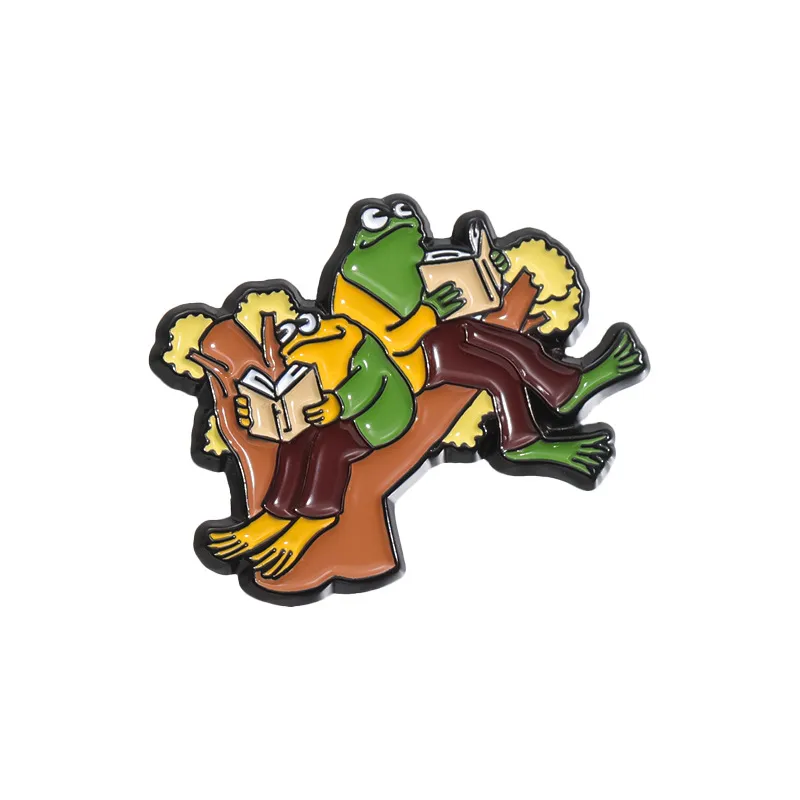 Frog & Toad Enamel Pin - Image 2