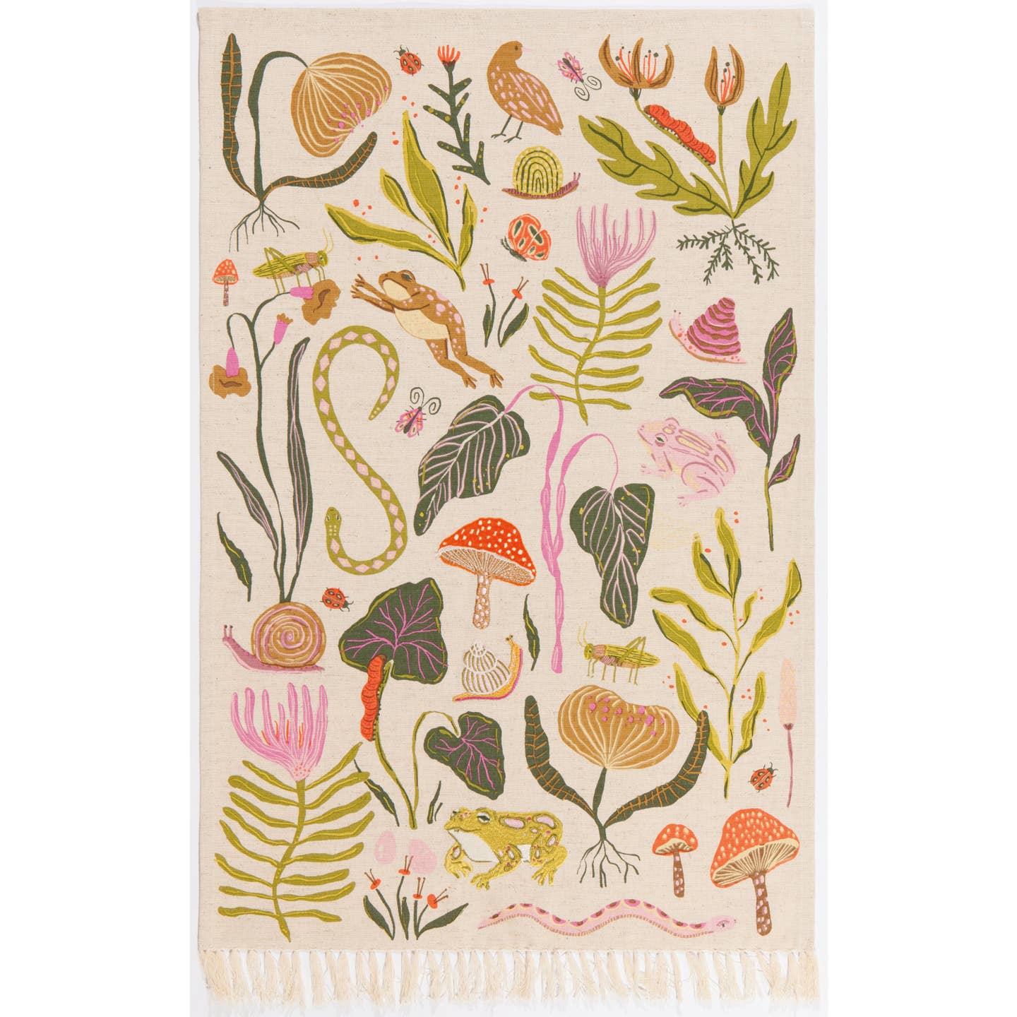Gardenland Embroidered Tea Towel
