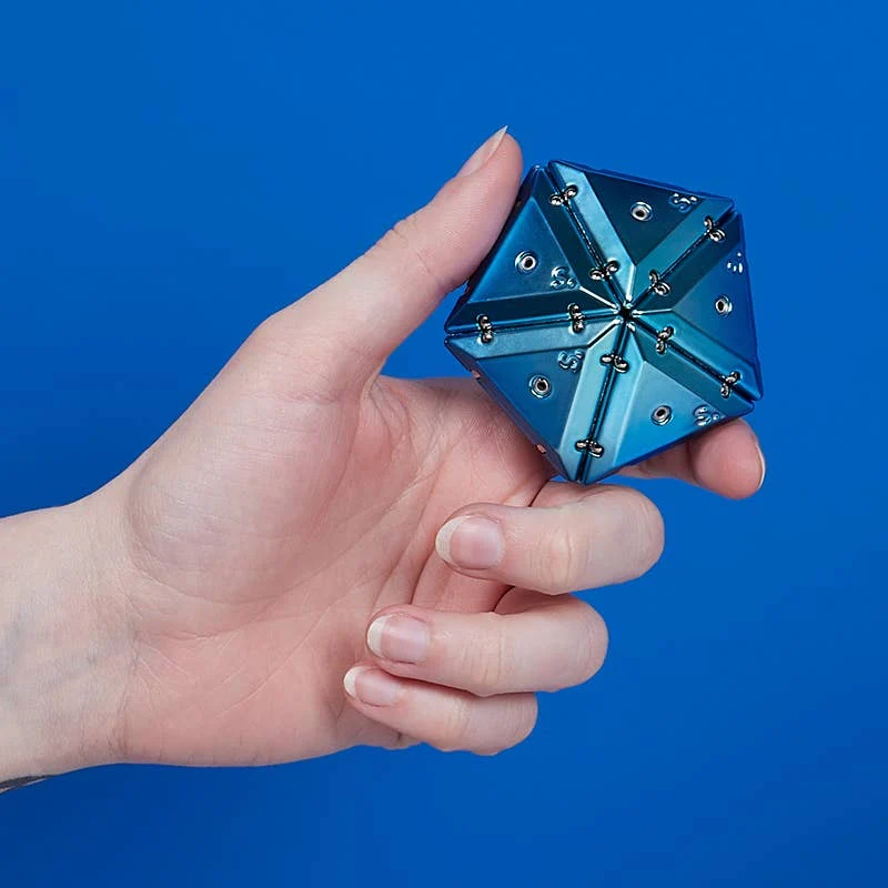 Geode Chrome Pyramids Magnetic Fidget Set- - Image 2