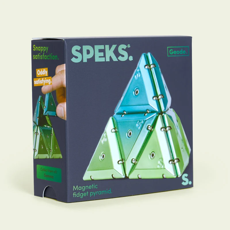 Geode Chrome Pyramids Magnetic Fidget Set- - Image 3