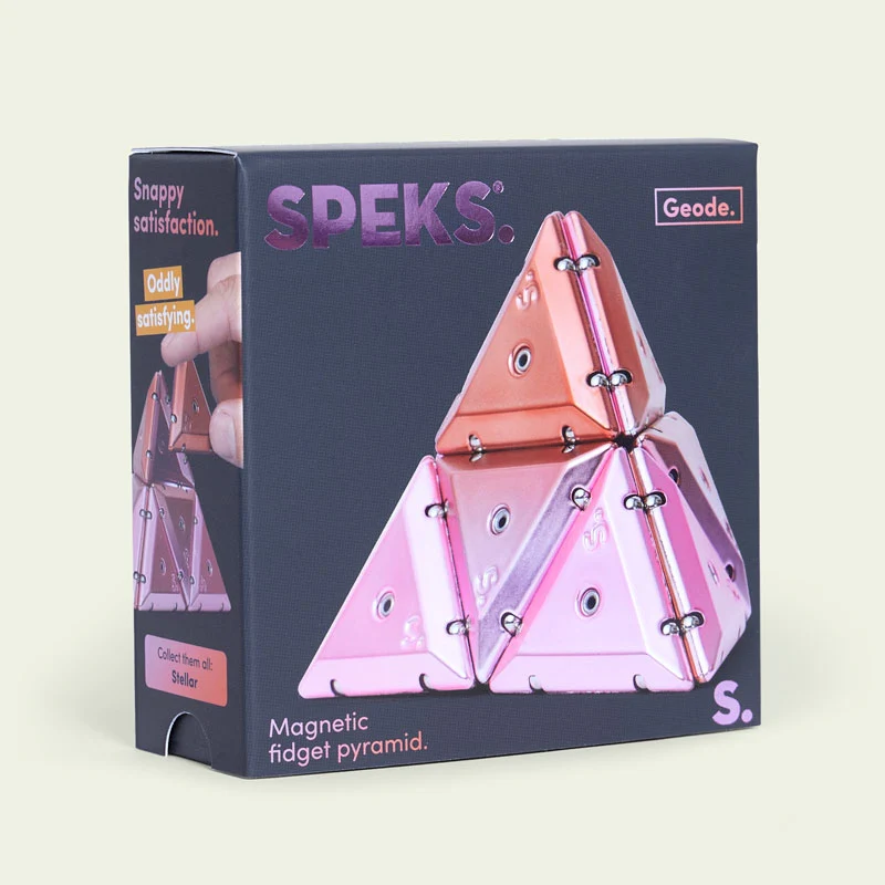 Geode Chrome Pyramids Magnetic Fidget Set- - Image 4