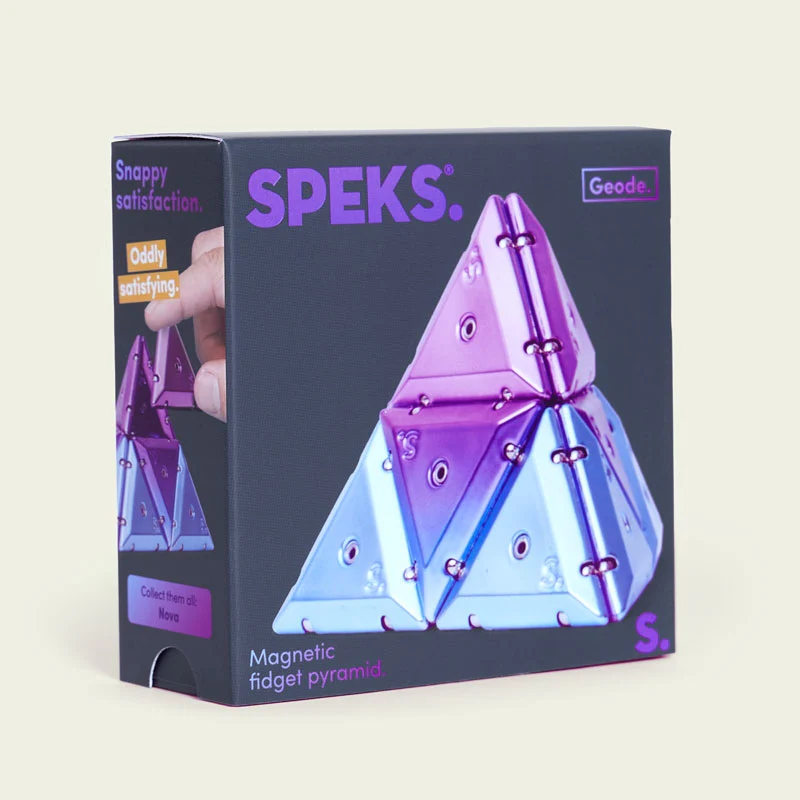 Geode Chrome Pyramids Magnetic Fidget Set- - Image 5