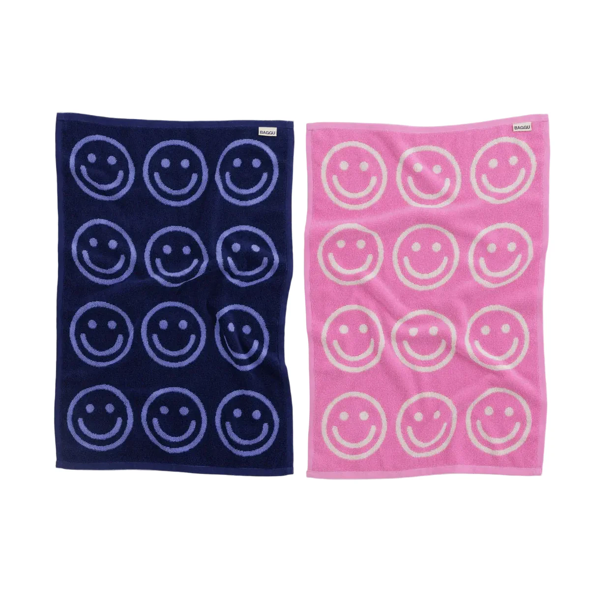 Hand Towel - Happy Pink Blue