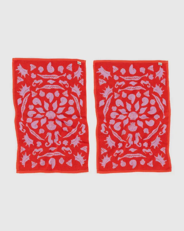 Hand Towel Set of 2 - Sea Shells - Image 3