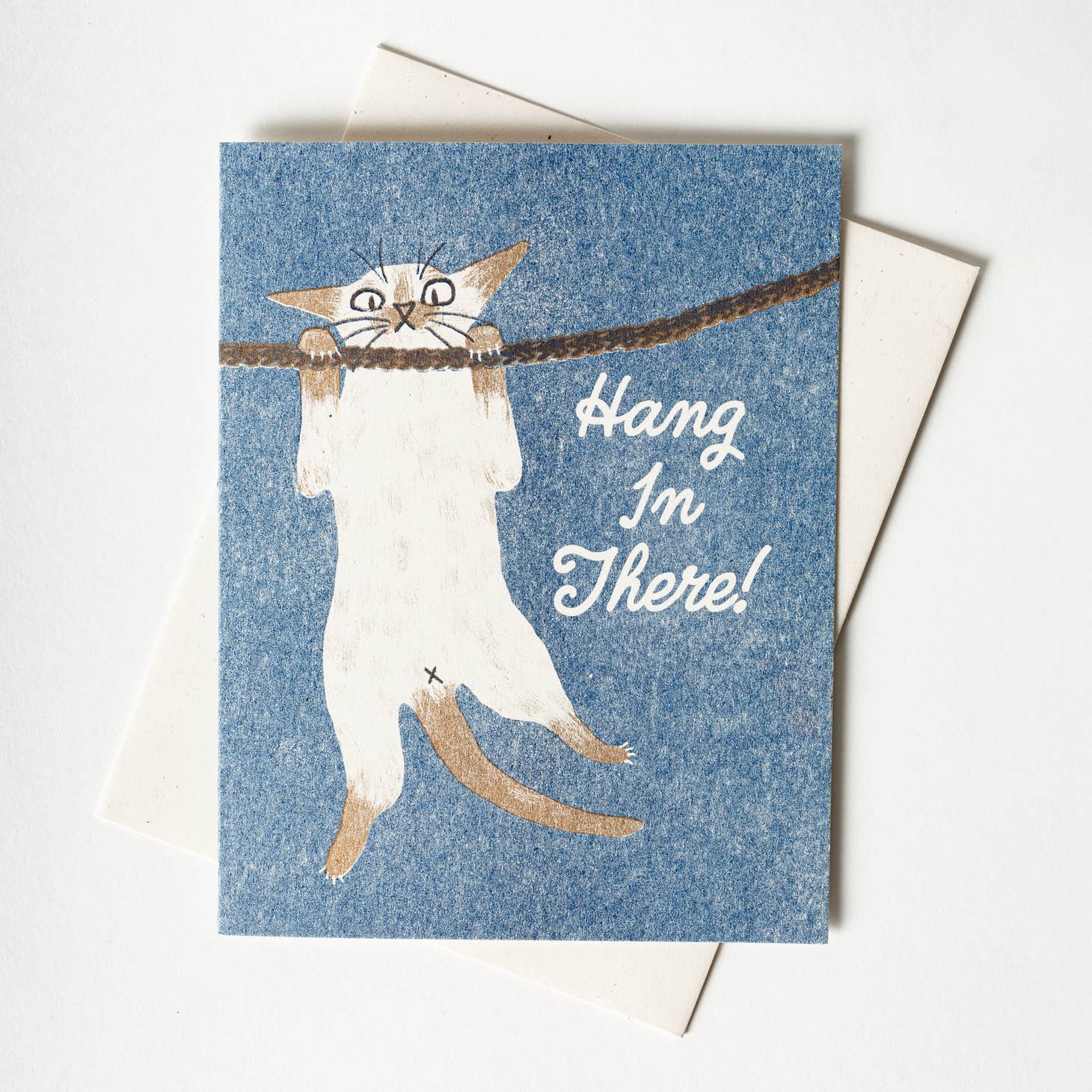 Hang In There Risograph Card