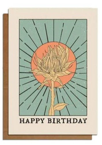 Happy Birthday Flower Card