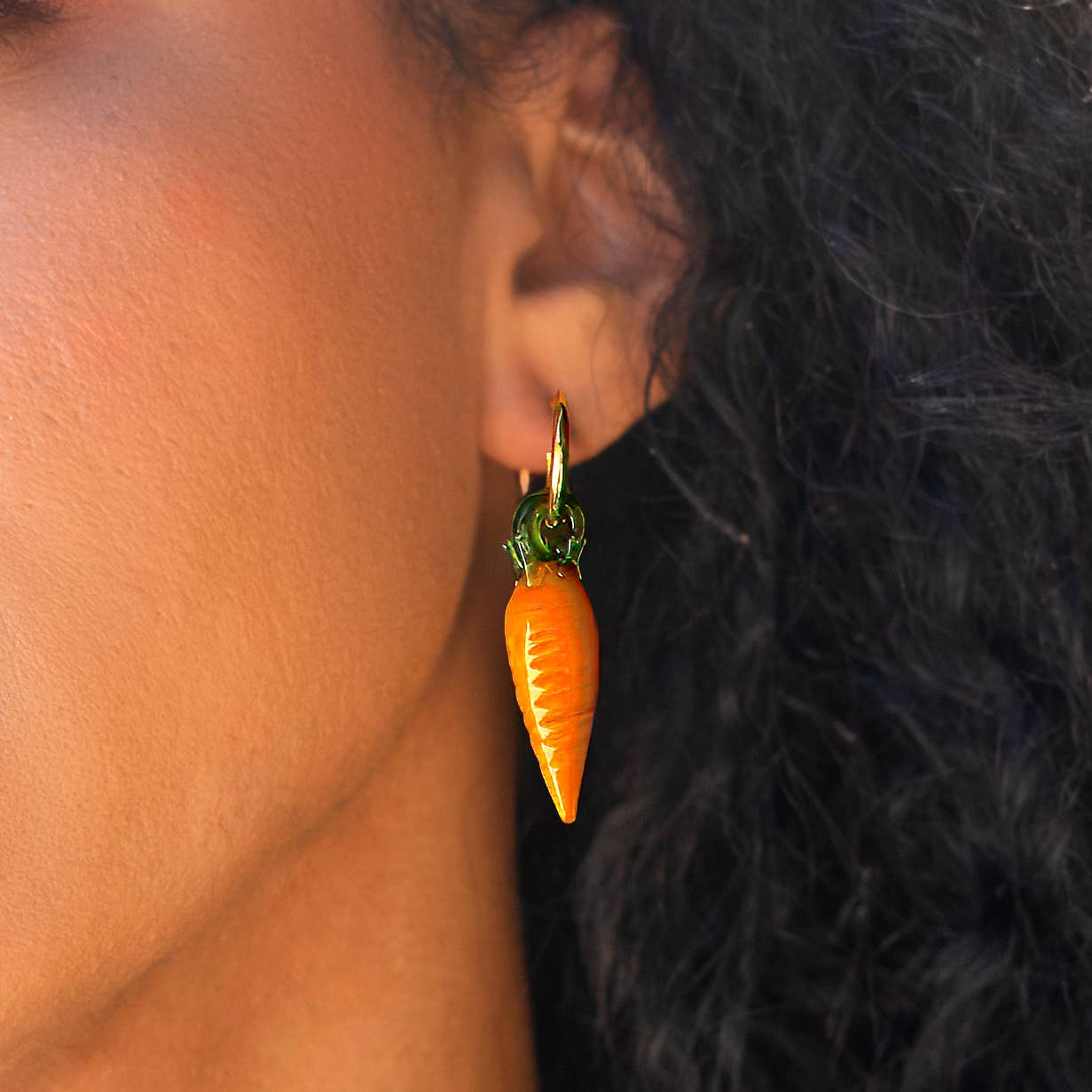 Harvest Hoops- Carrot 18K Gold Plated