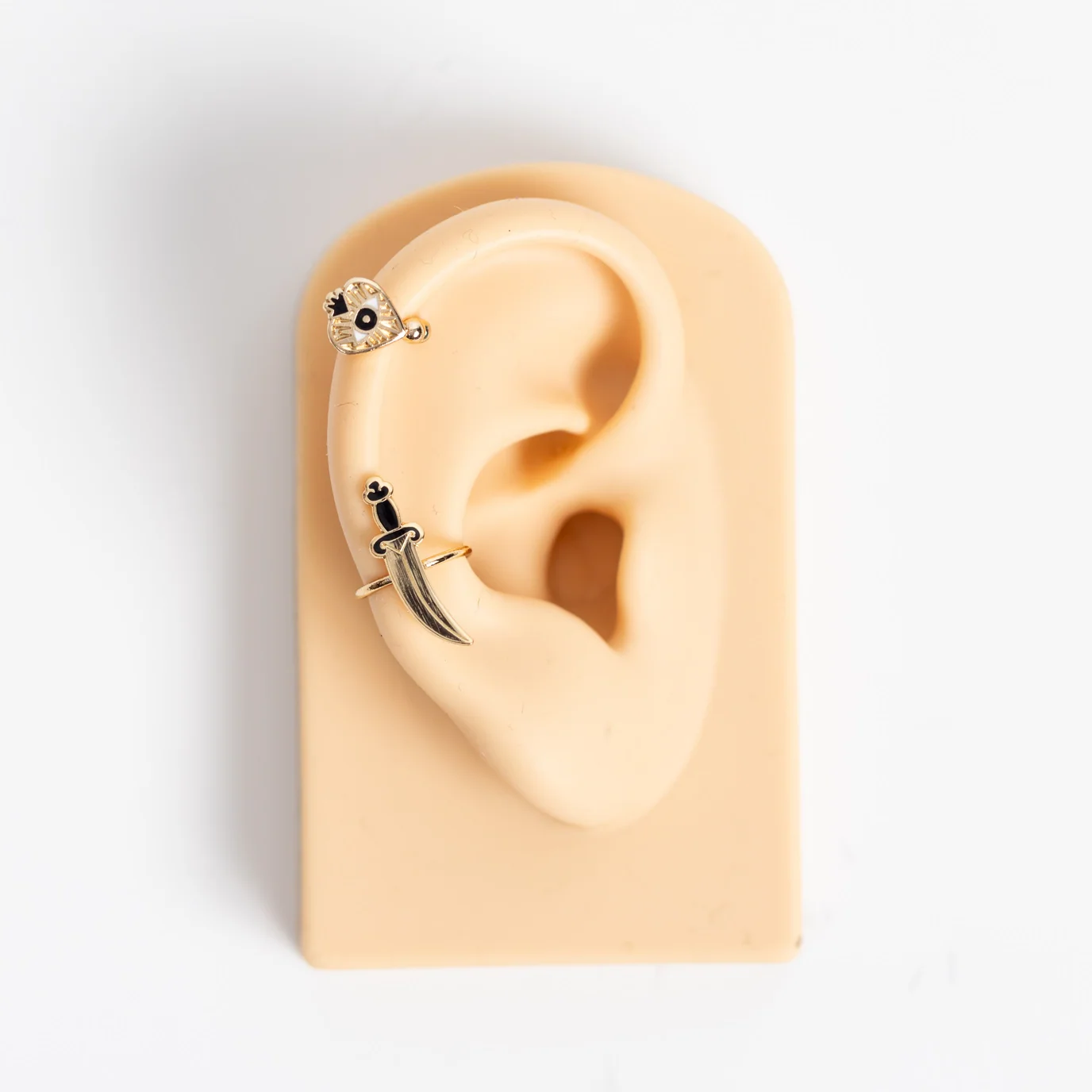 Heart & Dagger Ear Cuffs - Image 2