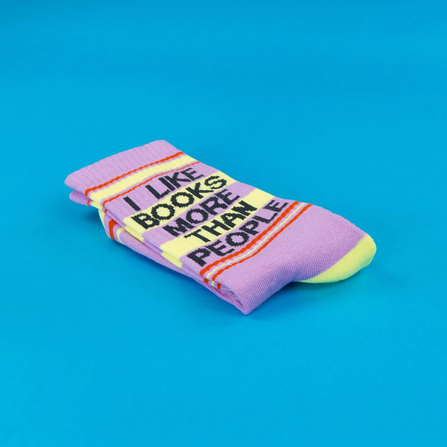 I Like Books More Than People Gym Crew Socks - Image 4