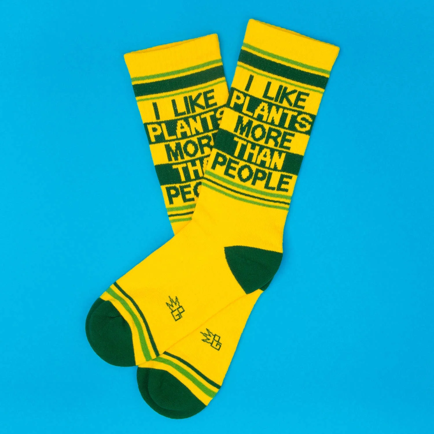I Like Plants More Than People Gym Crew Socks - Image 2