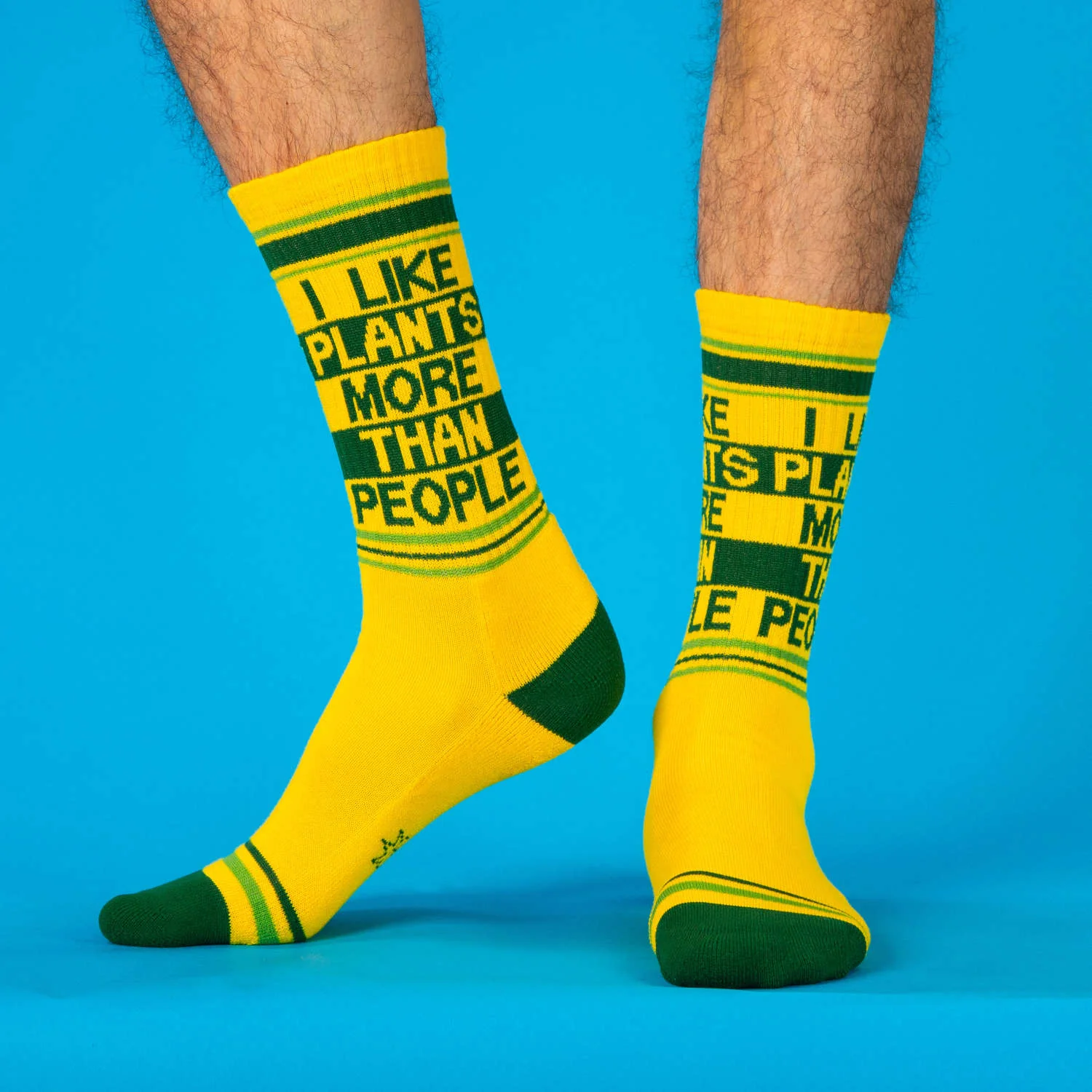 I Like Plants More Than People Gym Crew Socks - Image 5